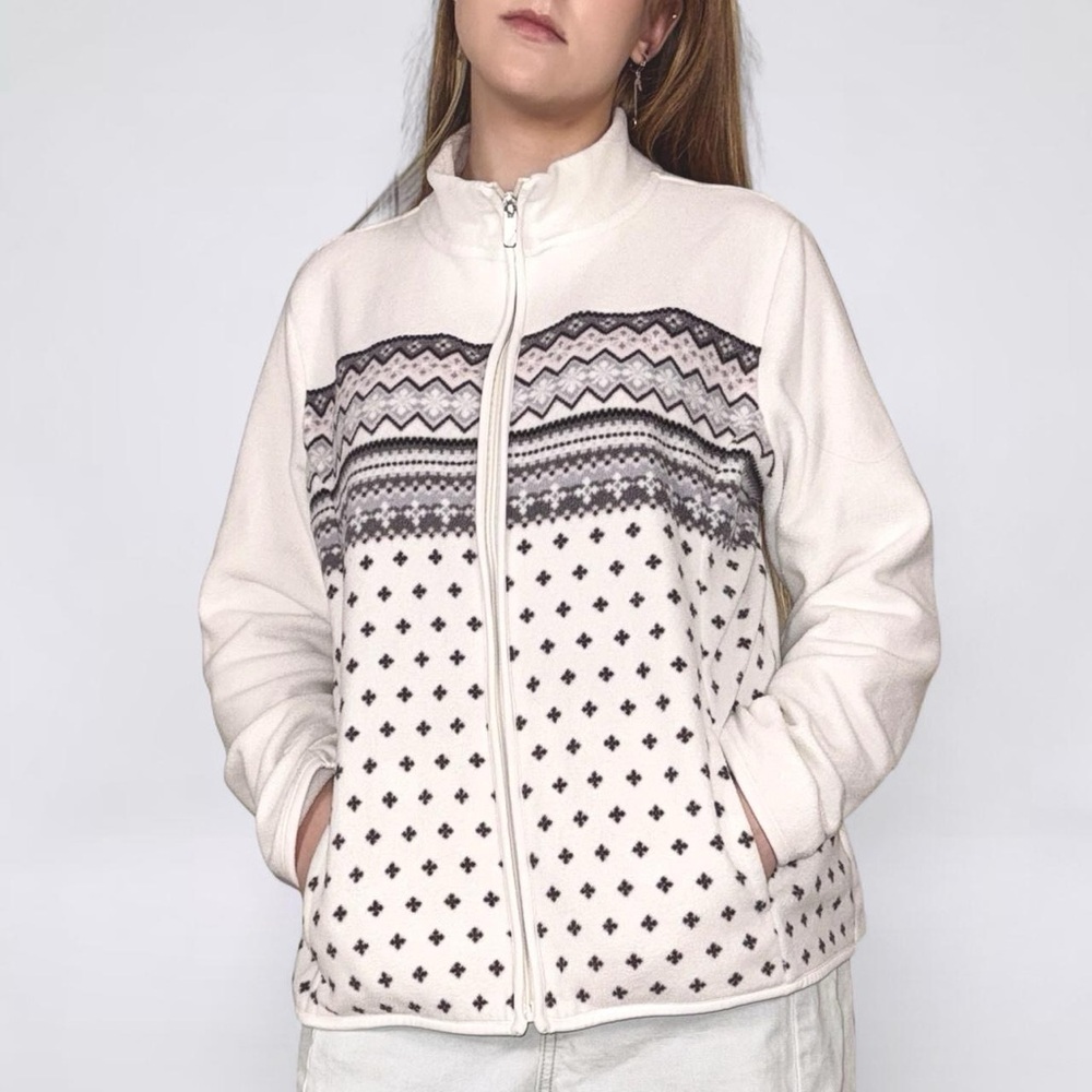 Croft & Barrow Fleece Top with Pattern